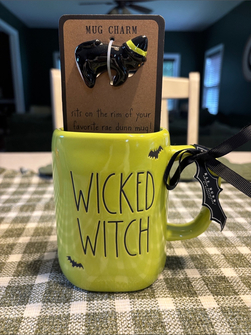 NWT Rae Dunn Wicked Witch Mug with Mug Charm